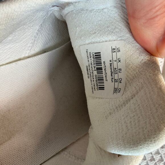 Lululemon Women's Beyondfeel Running Shoe Size 8.5 White Light Vapor/Silver Drop - Picture 6 of 9